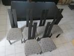 6 chaises bois noir modernes, Huis en Inrichting, Stoelen, Vijf, Zes of meer stoelen, Gebruikt, Hout, Zwart