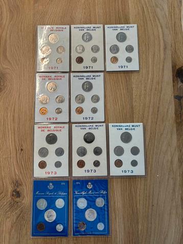 Muntenset België 1971-1974 fr-ned beschikbaar voor biedingen
