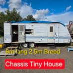 Caravan chassis 8m Tiny House pipo/woonwagen stacaravan bouw, Ophalen, Zo goed als nieuw