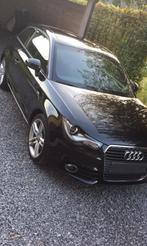 AUDI A1 SLINE UITVOERING + PANORAMISCH DAK 1.6 TDi, Système de navigation, Noir, Cuir et Tissu, 1598 cm³