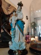 Antieke grote stolp met Maria en kind, Antiek en Kunst, Antiek | Religieuze voorwerpen, Ophalen of Verzenden