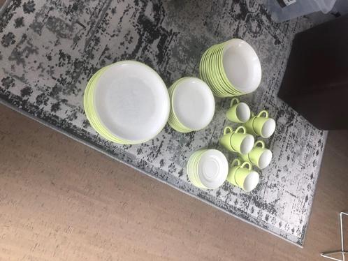 Servies, Huis en Inrichting, Keuken | Servies, Gebruikt, Bord(en), Effen, Overige materialen, Ophalen