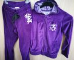 Paarse gladfluwelen jogging - Tex - maat 134-140, Kinderen en Baby's, Kinderkleding | Maat 134, Tex, Meisje, Ophalen of Verzenden