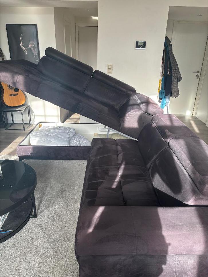 Hoeksalon, Maison & Meubles, Canapés | Coins salons complets, Utilisé, Tissus, Enlèvement