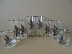 Collectie vintage Canada Goose glazen drankglazen zeldzaam, Ophalen of Verzenden