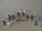 Collectie vintage Canada Goose glazen drankglazen zeldzaam, Ophalen of Verzenden