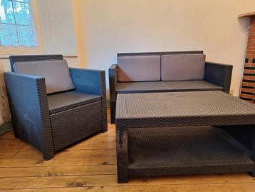 3-delige loungeset voor veranda, terras, wintertuin, kot,... beschikbaar voor biedingen