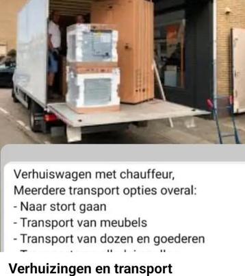 Verhuizen en transport  beschikbaar voor biedingen
