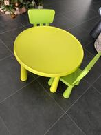Groen tafeltje met 2 stoeltjes, Ophalen, Gebruikt