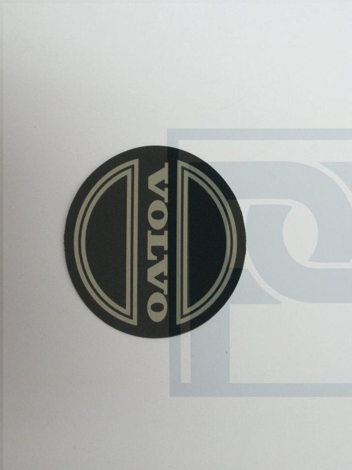 StickerinchVolvoinch naafdop zwart op chroom 50mm Volvo onde, Auto-onderdelen, Ophanging en Onderstel, Nieuw, Ophalen of Verzenden