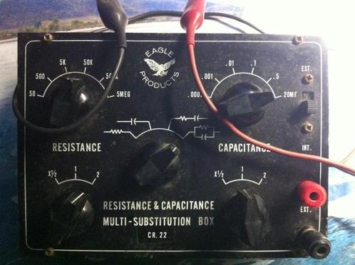 Vintage Resistance&Capacitance Mutlti-Substitution Box CR.22, Hobby & Loisirs créatifs, Composants électroniques, Utilisé, Enlèvement