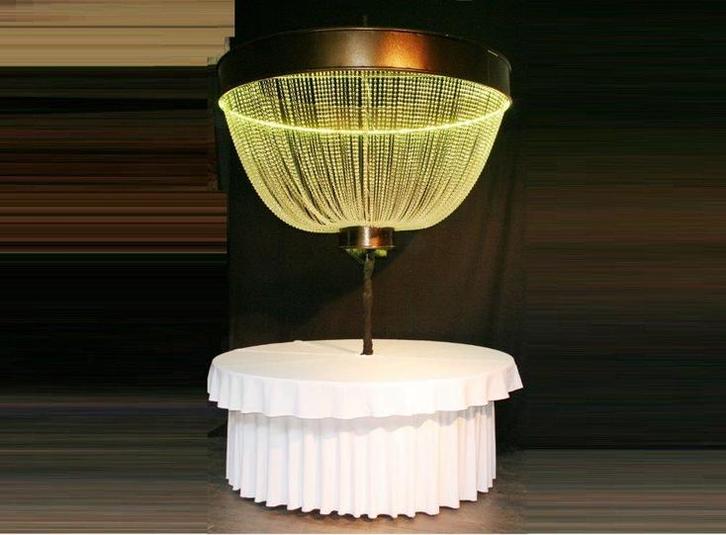 REUZE Kroonluchter LED XXL 1.8m dia incl.Tafel, Huis en Inrichting, Lampen | Kroonluchters, Zo goed als nieuw, Ophalen