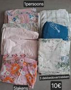 1persoons lakens set lot 10€, Ophalen of Verzenden, Gebruikt