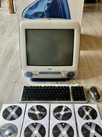 iMac G3 1998 compleet in de originele doos - nikkel - 290€, Ophalen, Apple