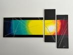 Tableau Triptyque Design arc-en-ciel 120x70 cm, Ophalen of Verzenden