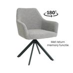 6x Eetkamerstoel Isco Alpine steel / lichtgrijs NIEUW!, Huis en Inrichting, Ophalen, Nieuw, Vijf, Zes of meer stoelen, Industrieel / modern