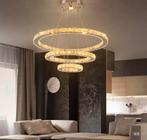Nieuw led lamp luster met kristallen. Nieuw in de doos, Huis en Inrichting, Kunststof, 50 tot 75 cm, Nieuw, Ophalen of Verzenden