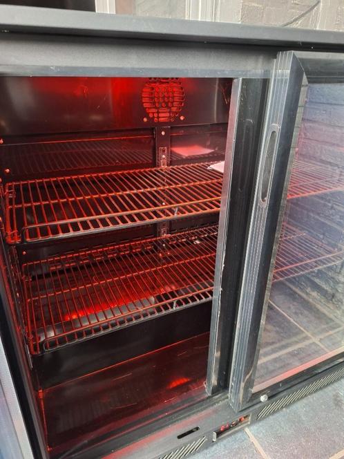 Koelkast met glazen deuren en verlichting, Elektronische apparatuur, Koelkasten en IJskasten, Gebruikt, Ophalen