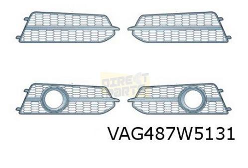 Audi A6 (3/11-5/16) voorbumpergrille Links (-ml) (BMT glansz, Auto-onderdelen, Carrosserie, Bumper, Audi, Voor, Nieuw, Verzenden