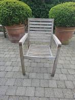 6 teaken stoelen, Ophalen, Gebruikt, Overige kleuren, Buitenstoel