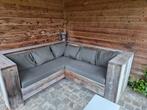Tuinbank in steigerhout met kussens, Tuin en Terras, Ophalen, Gebruikt, Steigerhout