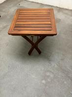 Bijzettafel, Jardin & Terrasse, Tables de jardin, Bois, Enlèvement, Utilisé, Carré