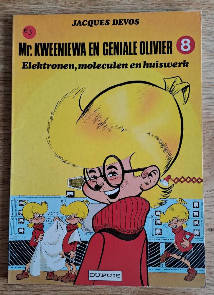 8-Mr.Kweeniewa en Geniale Olivier-Elektronen, moleculen en.., Boeken, Stripverhalen, Gelezen, Eén stripboek, Ophalen of Verzenden