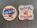 2 très vieux sous-bocks bière  "Het SAS-ECLUSE" - Expo 58, Verzamelen, Biermerken, Ophalen of Verzenden, Gebruikt, Viltje(s)