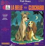 Livre-Disque vinyle 45 tours :"La Belle et le clochard", Ophalen of Verzenden, Gebruikt, 3 tot 5 jaar