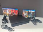 Playstation 4 met 2 controllers en 4 leuke games erbij, Games en Spelcomputers, Ophalen of Verzenden, Zo goed als nieuw, Met 2 controllers