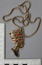 Egyptische halsketting van Nefertiti (ketting + hanger), Gebruikt, Overige kleuren, Ophalen of Verzenden, Overige materialen
