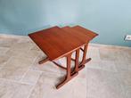 Set van 3 teakhouten bijzettafels van Gplan, jaren 60, Royaume-Uni, Ophalen of Verzenden, Scandinave, Gplan