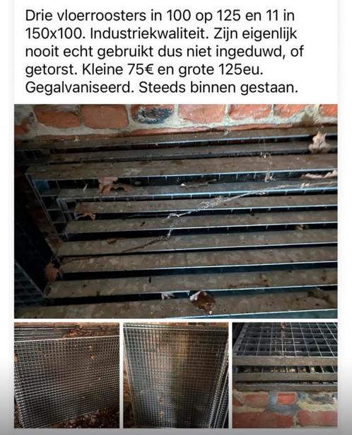 Looproosters gegalvaniseerd. Twee formaten, Doe-het-zelf en Bouw, Metalen, Nieuw, Ophalen