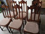 6 propere eiken stoelen., Antiek en Kunst, Ophalen
