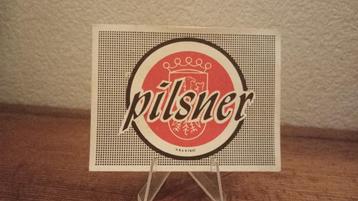 Brasserie bière ancienne étiquette Pilsner