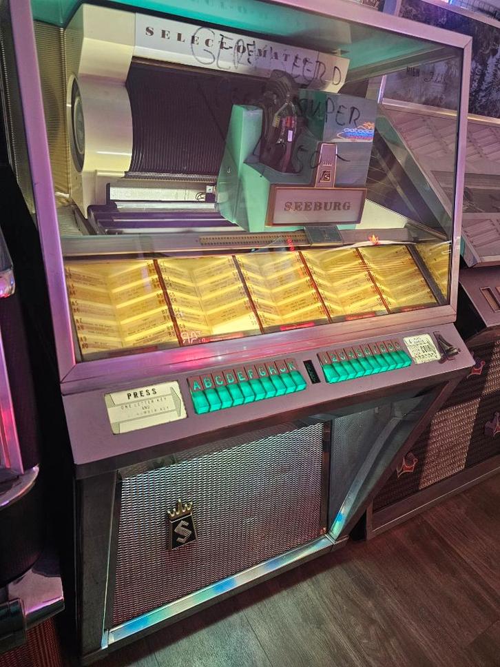 Seeburg L100, Verzamelen, Automaten | Jukeboxen, Gebruikt, Seeburg, 1950 tot 1960, Met singles, Ophalen