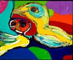 Tekening gesigneerd „K. Appel” - Droge pastel - 1971 - 21 x, Antiek en Kunst, Kunst | Tekeningen en Fotografie, Verzenden