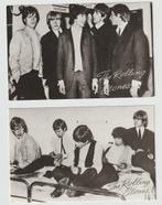 Rolling Stones, 2 b/w postkaarten / ansichtkaart, Verzenden, Zo goed als nieuw, Foto of Kaart