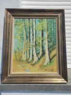 Huile sur panneau sous bois signe, Ophalen of Verzenden