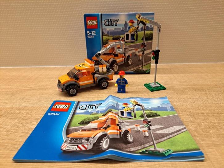 Lego 60054: lantaarnreparatietruck,zgan,100% compleet + doos, Kinderen en Baby's, Speelgoed | Duplo en Lego, Zo goed als nieuw