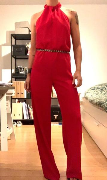 Zara combinaison habillée rouge t.XS état neuf