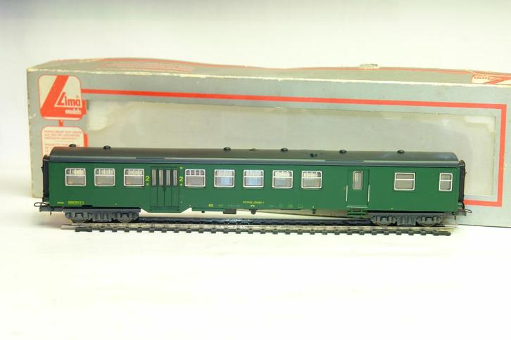 LIMA 309358 HO M2 VERTE SNCB NMBS MIXTE FOURGON / 2ème CL., Hobby en Vrije tijd, Modeltreinen | H0, Zo goed als nieuw, Wagon, Gelijkstroom of Wisselstroom