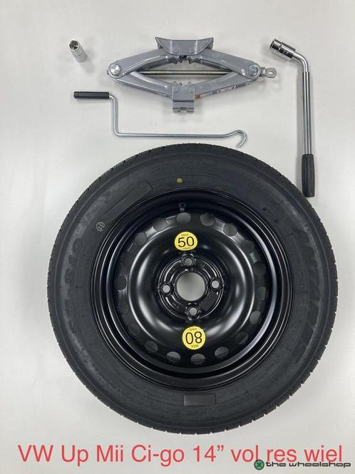 Reservewiel + Gereedschapset VW up SEAT Mii SKODA Citigo 14, Auto-onderdelen, Ophanging en Onderstel, Seat, Volkswagen, Skoda