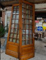 antieke deuren binnendeuren eikenhout met facet glas oude, Doe-het-zelf en Bouw, Ophalen, Zo goed als nieuw, Glas
