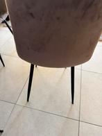 4 stoelen kleur stof brons, Ophalen, Zo goed als nieuw