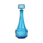 Vintage Kobalt Blauwe Karaf 0,5L Glas Made in Belgium, Enlèvement ou Envoi