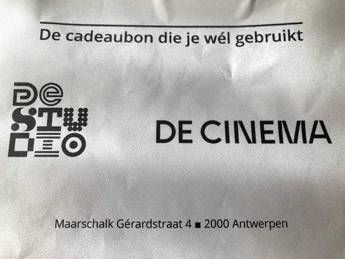 cadeaubon 'De cinema' (waarde van 9 euro) voor 3 euro, Cd's en Dvd's, Dvd's | Filmhuis, Nieuw in verpakking, Ophalen of Verzenden