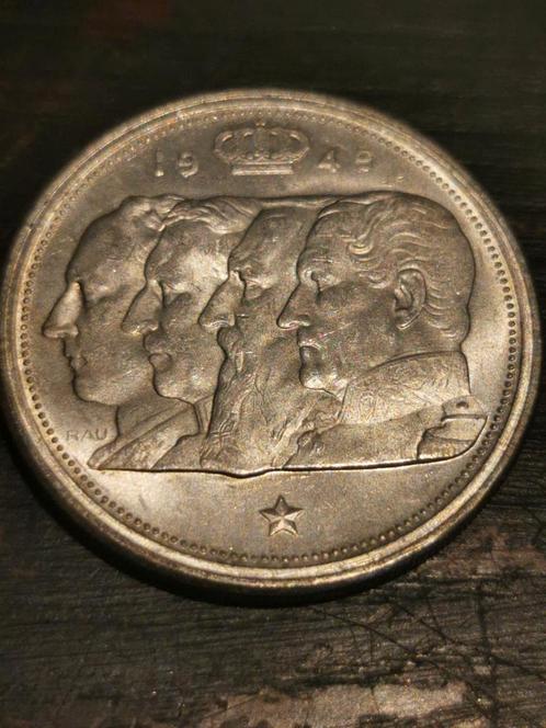 🇧🇪23 Zilveren munt 👌staat - 100 Francs Frank 1949 BE, Postzegels en Munten, Munten en Bankbiljetten | Verzamelingen, Ophalen