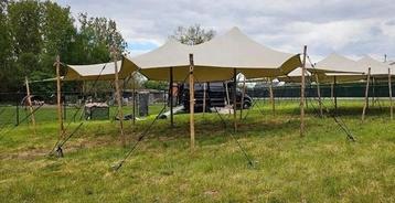 Stretchtent 8.5x10 2 jaar oud, Ophalen of Verzenden, Gebruikt