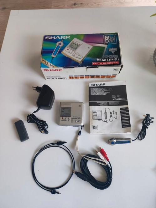 Minidisc Sharp MD-MT831H, Audio, Tv en Foto, Walkmans, Discmans en Minidiscspelers, Minidisc-recorder, Ophalen of Verzenden
